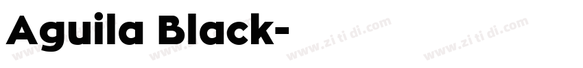 Aguila Black字体转换
